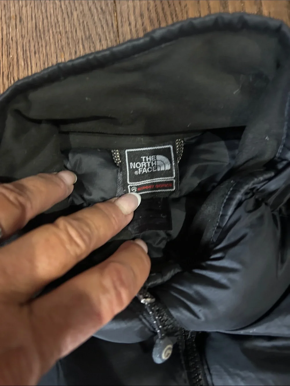 The North Face Black Men's Quilted Down Puffer Jacket summit series M